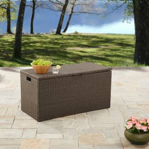 BH&G Rush Valley Wicker Deck Box for $139