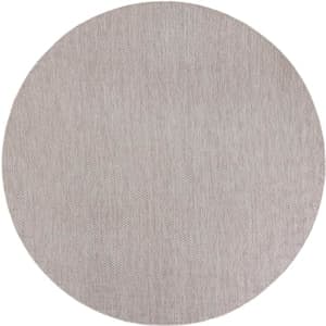 Unique Loom Outdoor Solid Collection Area Rug (7' 10" Round Beige/Ivory) for $90 Unique Loom Outdoor Solid Collection Area Rug (7' 10" Round Beige/Ivory) for $90