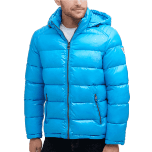 Outerwear Flash Sale at Nordstrom Rack. We've pictured the Guess Men's Hooded Solid Puffer Jacket from $45, it's up to 80% off and $91 elsewhere.