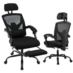 EDX Ergonomic Office Chair, Reclining High Back Mesh Chair, Computer Desk Chair, Swivel Rolling Home for $126