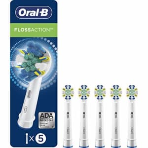 Oral-B FlossAction Electric Toothbrush Replacement Brush Heads, 5 Count for $38 Oral-B FlossAction Electric Toothbrush Replacement Brush Heads, 5 Count for $38
