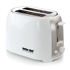 Better Chef 2-Slice Toaster | Wide-Slot | Cool Touch | Reheat & Defrost | Brushed Stainless Trim for $25