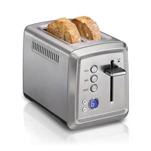Hamilton Beach Digital 2 Slice Extra Wide Slot Stainless Steel Toaster with Bagel & Defrost for $40 Hamilton Beach Digital 2 Slice Extra Wide Slot Stainless Steel Toaster with Bagel & Defrost for $40