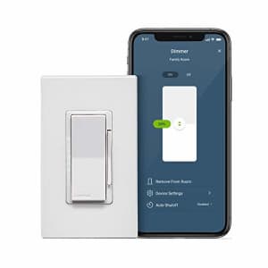 Leviton Decora Smart Dimmer Switch, Wi-Fi 2ndGen, Neutral Wire Required, Works with My Leviton, for $43