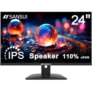 Sansui 24" 1080p HDR IPS LED Monitor for $75