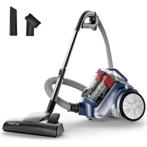 Pinetan Bagless Cyclone Canister Vacuum Cleaner for $48