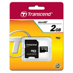 Transcend 2 GB microSD Flash Memory Card TS2GUSD for $13 Transcend 2 GB microSD Flash Memory Card TS2GUSD for $13