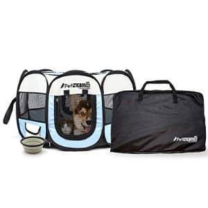 PicassoTiles PET4FUN PN935 35" Portable Pet Puppy Dog Cat Animal Playpen Yard Crates Kennel w/ Premium 600D for $26