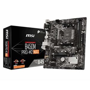 MSI B450M Pro M2 Max AMD B450 AM4 Micro ATX DDR4-SDRAM Motherboard for $109 MSI B450M Pro M2 Max AMD B450 AM4 Micro ATX DDR4-SDRAM Motherboard for $109