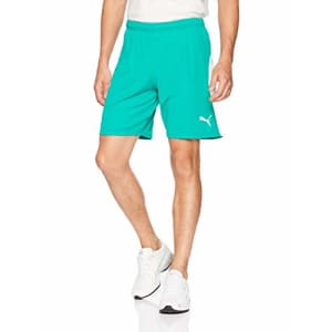 PUMA Men's Liga Shorts, Pepper Green White, M for $16