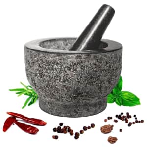 HiCoup Granite Mortar and Pestle for $23