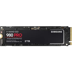 Samsung 980 Pro 2TB PCIe 4.0 NVMe M.2 Internal Gaming SSD for $180