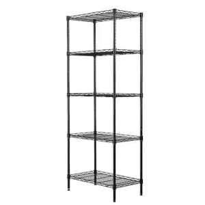 5-Tier Steel Freestanding Garage Storage Shelving Unit for $28