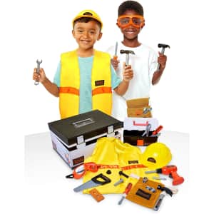 Black + Decker Kids' 22-Piece Construction Dress-Up Trunk for $11 Black + Decker Kids' 22-Piece Construction Dress-Up Trunk for $11
