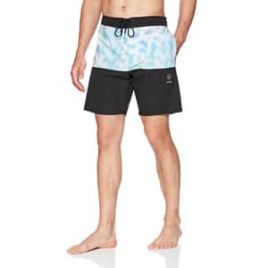 Volcom Men's Vibes Half Stoney 18" Boardshort, Black Combo, XL for $33