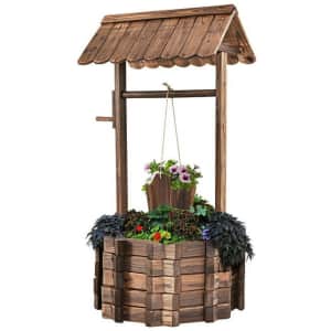 Costway Wooden Wishing Well for $80 Costway Wooden Wishing Well for $80