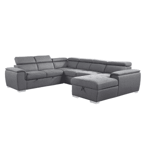 Homelegance Logan 122.5" Straight Arm 4-Piece Sectional Sofa for $1,403