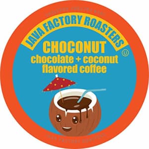 Java Factory Coffee Pods Chocolate and Coconut Coffee for Keurig K Cup Brewers, Choconut, 80 Count for $35
