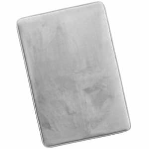 Clara Clark Memory Foam Bath Mat Ultra Soft Non Slip and Absorbent Bathroom Rug, Large Size - Silver for $24