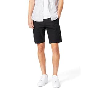 Dockers Men's Cargo Straight Fit Smart 360 Tech Shorts (Regular and Big & Tall), Mineral Black, 60 for $35