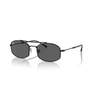 Ray-Ban RB3719 002/B1 51MM Black/Dark Grey Sunglasses for Men for Women + BUNDLE With Designer for $140