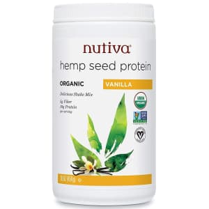 Nutiva 16-oz. Organic Cold-Pressed Hemp Seed Protein Powder for $31