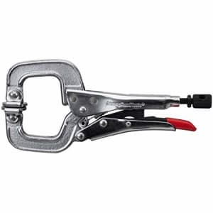 Strong Hand Tools 6" Locking C-Clamp, Swivel Pad, Max Clamping Capacity: 2 (50 mm), Throat Depth: 1-13/16 (46 mm), for $16
