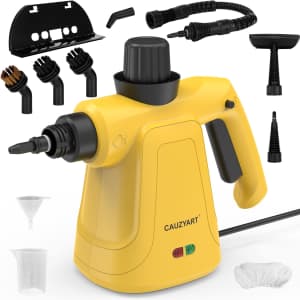 Cauzyart Handheld Steam Cleaner w/ 11 Accessories for $20