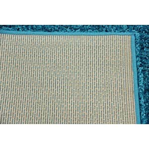 Unique Loom Solo Solid Shag Collection Modern Plush Turquoise Runner Rug (2' 6 x 10' 0) for $41 Unique Loom Solo Solid Shag Collection Modern Plush Turquoise Runner Rug (2' 6 x 10' 0) for $41
