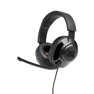 JBL Quantum 200 - Wired Over-Ear Gaming Headphones - Black (Renewed) for $30