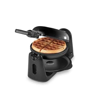 DASH Flip Belgian Waffle Maker With Non-Stick Coating for Individual 1" Thick Waffles Black for $45