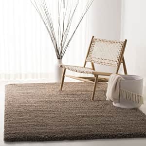SAFAVIEH California Premium Shag Collection 4' x 6' Taupe SG151 Non-Shedding Living Room Bedroom for $80