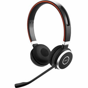 Jabra Evolve 65 UC Stereo Wireless Bluetooth Headset / Music Headphones Includes Link 360 (U.S. for $99