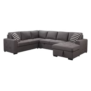 Abbyson Living Dylan 6-Seater Sectional Storage Sofa w/ Pullout Bed for $1,499 for members