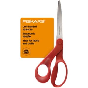 Fiskars 8" All-Purpose Left-Handed Scissors for $9