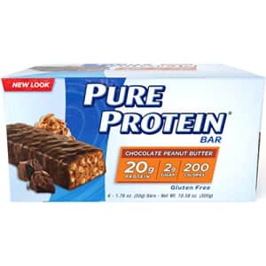 Pure Protein--High Protein Bar Chocolate Peanut Butter--Protein Bars--20 Grams of Protein per for $9