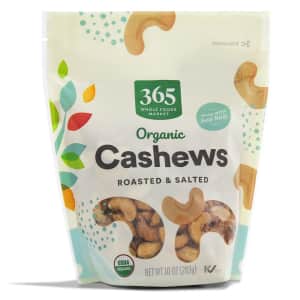 365 by Whole Foods Market 10-oz. Organic Cashews for $5 365 by Whole Foods Market 10-oz. Organic Cashews for $5