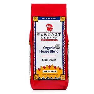 Puroast Coffee Puroast Low Acid Whole Bean Coffee, Bold Organic House Blend, Low Acid Certified, pH above 5.5, for $56