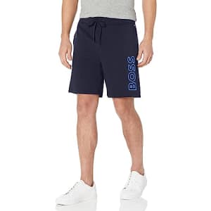 BOSS Men's Identity Lounge Shorts, deep Navy Blue, XL for $40
