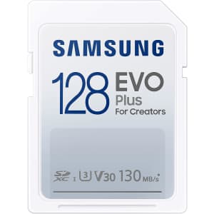 Samsung EVO Plus 128GB SDXC Memory Card for $10