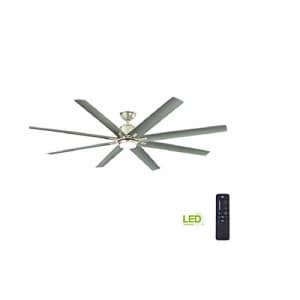 Home Decorators Collection Kensgrove 72 in. Brushed Nickel LED Ceiling Fan - With Remote for $336