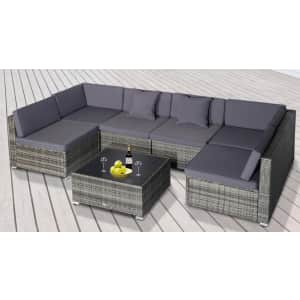 Outsunny 7-Piece Modular Patio Furniture Set for $586 Outsunny 7-Piece Modular Patio Furniture Set for $586