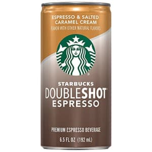 Starbucks, Doubleshot Espresso, Salted Caramel, 6.5 fl oz. cans (12 Pack) for $21