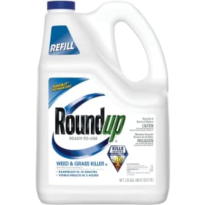 Roundup 1.25-Gallon Ready-To-Use Weed & Grass Killer III Refill for $15 Roundup 1.25-Gallon Ready-To-Use Weed & Grass Killer III Refill for $15