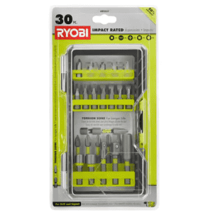 Ryobi 30-Piece Impact Rated Driving Kit for $7