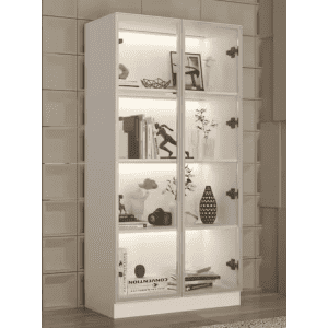Fufu & Gaga 3-Shelf Display Cabinet with LED Lighting for $237