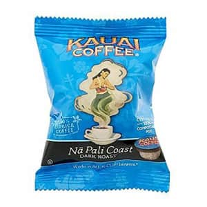 Kauai Coffee Single-Serve Pods, Na Pali Coast Dark Roast Arabica Coffee, Grown, Harvested and for $73
