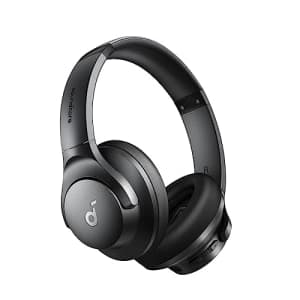 soundcore by Anker Q20i Hybrid Active Noise Cancelling Headphones, Wireless Over-Ear Bluetooth, 40H for $56