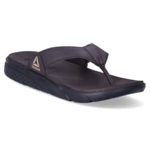 Reebok Men's Comfort Channel Flip Flops for $10