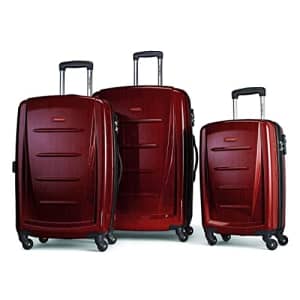 Samsonite Winfield 2 Hardside Luggage with Spinner Wheels, Burgundy, 3-Piece Set (20/24/28) for $440
